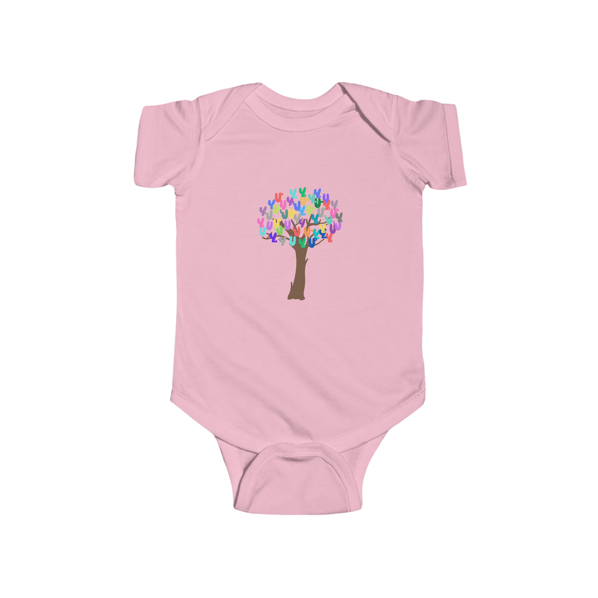 Tree Fidel Alphabets Infant Fine Jersey Bodysuit
