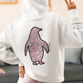 Penguin Outline Fidel Alphabets Women's Heavy Blend™ Hooded Sweatshirt