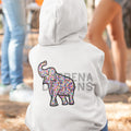 Elephant Fidel Letters Toddler Pullover Fleece Hoodie