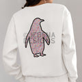 Penguin Outline Fidel Alphabets Unisex Heavy Blend™ Crewneck Sweatshirt