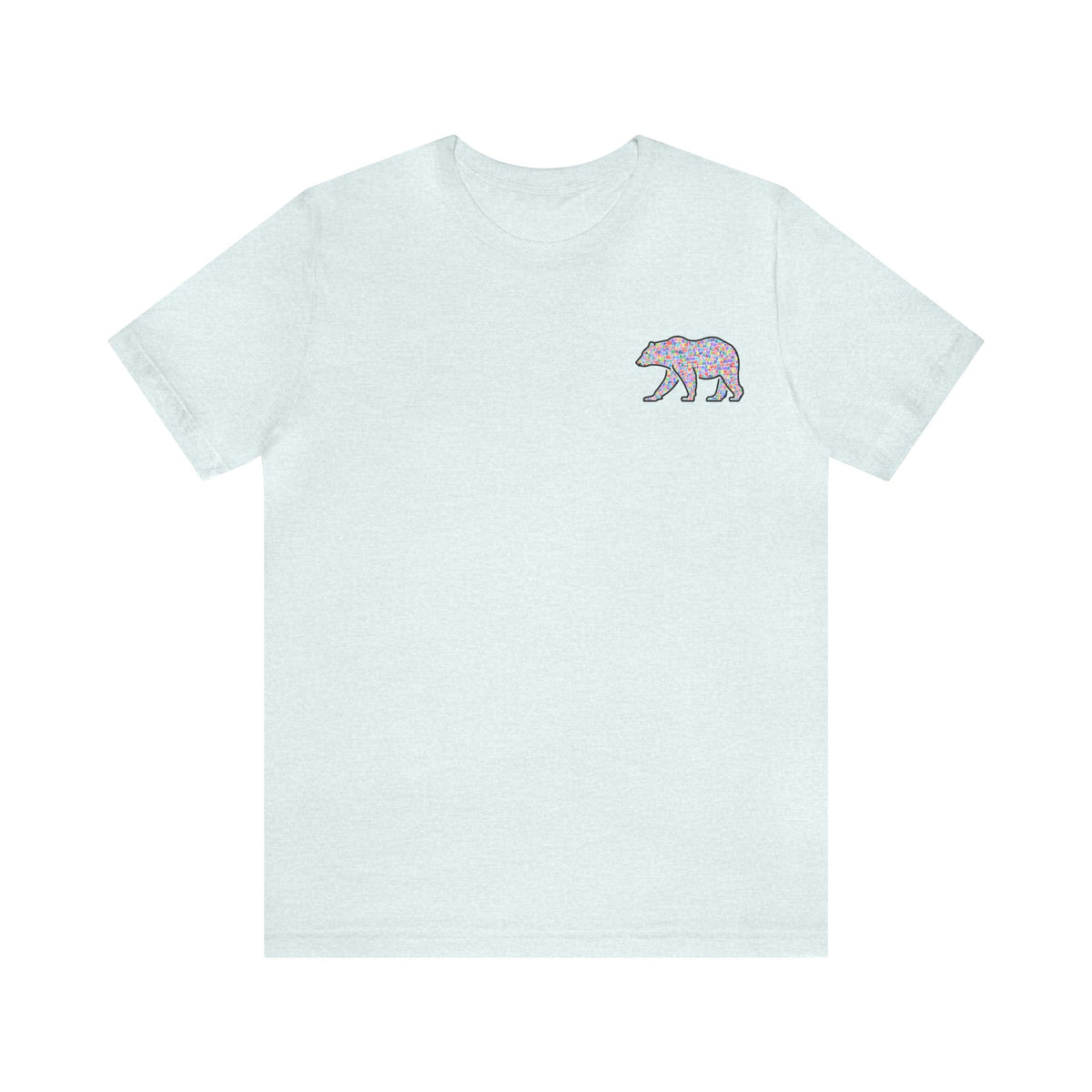 Bear Fidel Letters Unisex Jersey Short Sleeve Tee